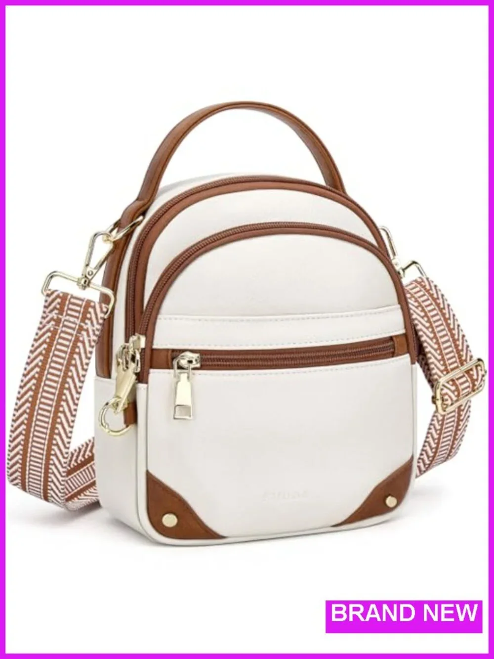 Anti Theft Crossbody Bag for Women RFID Blocking Faux Leather Travel Purse